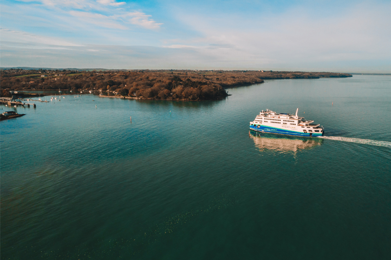 Victoria of Wight sails into Fishbourne