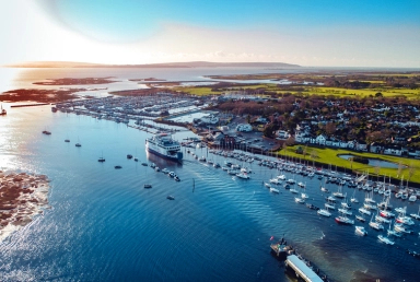 Wightlink ferry sails out of Lymington