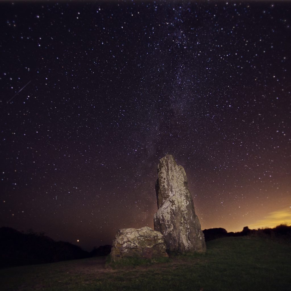 Starry skies at Longstone Mottistone Isle of Wight