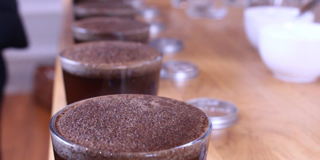 Coffee cupping process