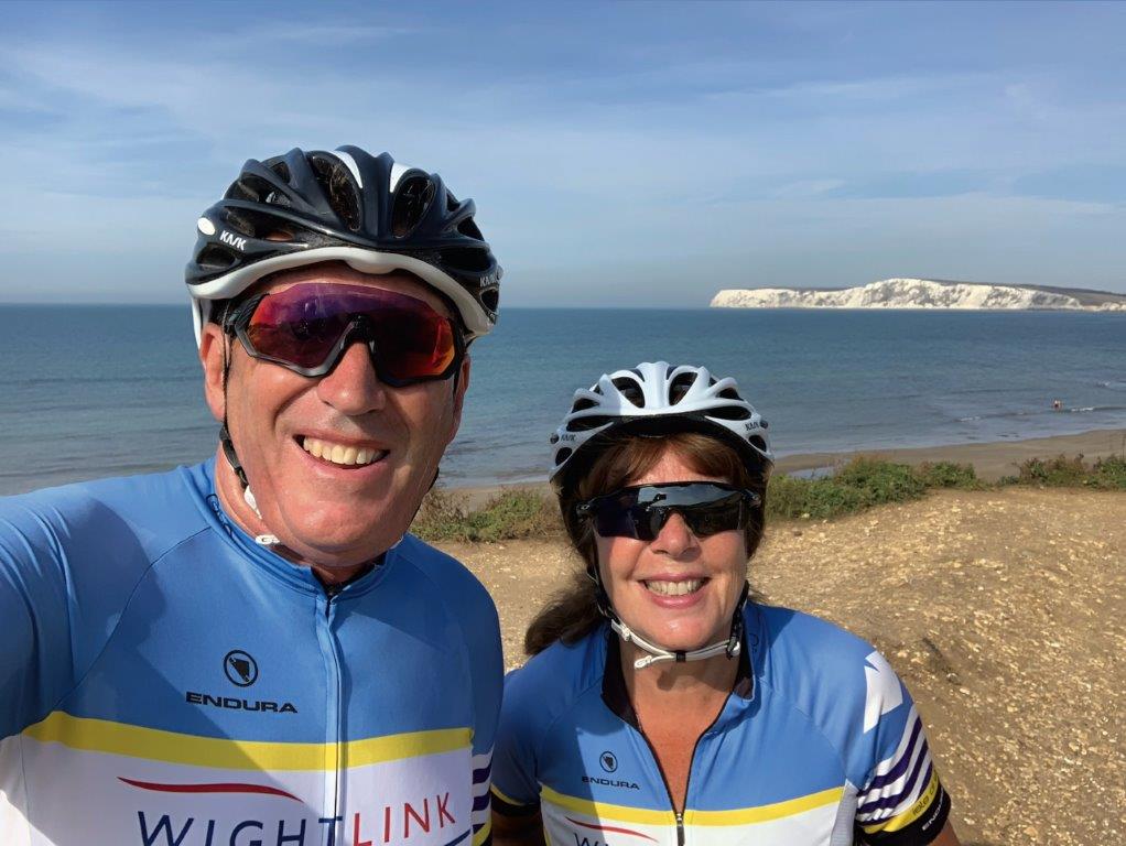 Isle of Wight residents Jerry and Julie Cooper, cyclists