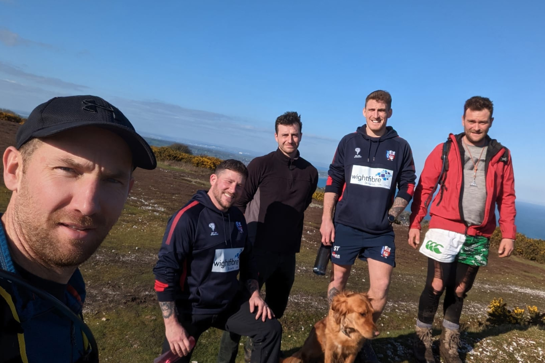 Seven Isle of Wight rugby players doing a Three Peaks challenge