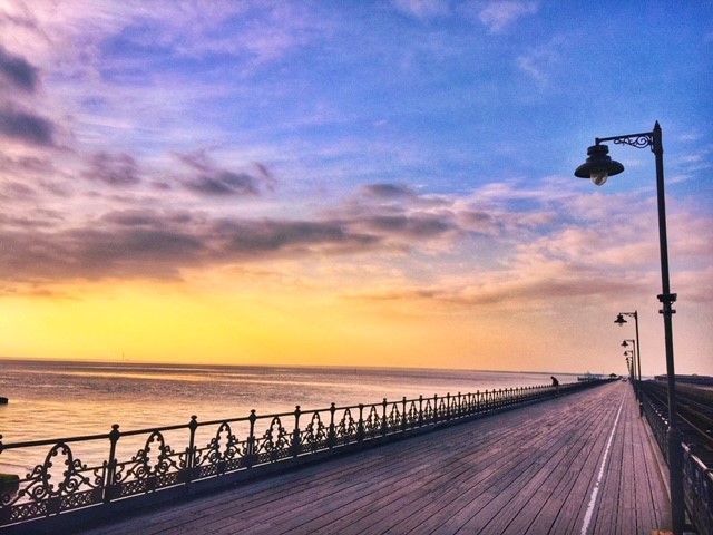 Ryde Pier on the Isle of Wight at sunset - courtesy of Darragh Gray