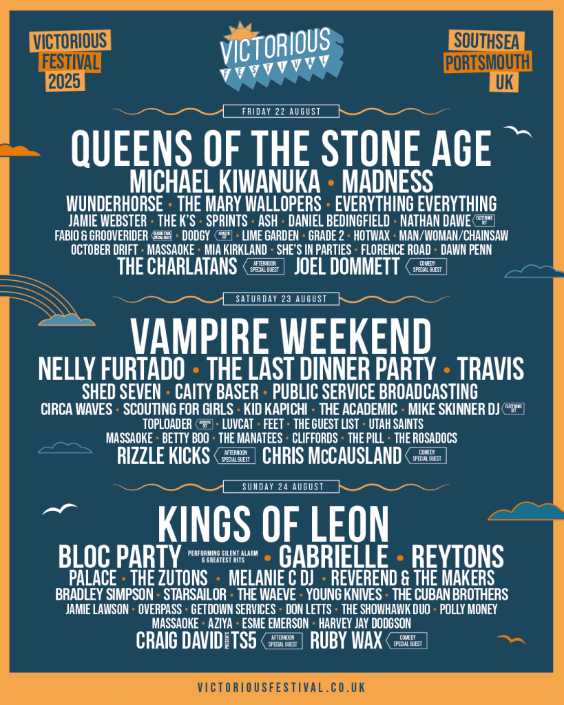 Victorious Festival 2025 lineup poster