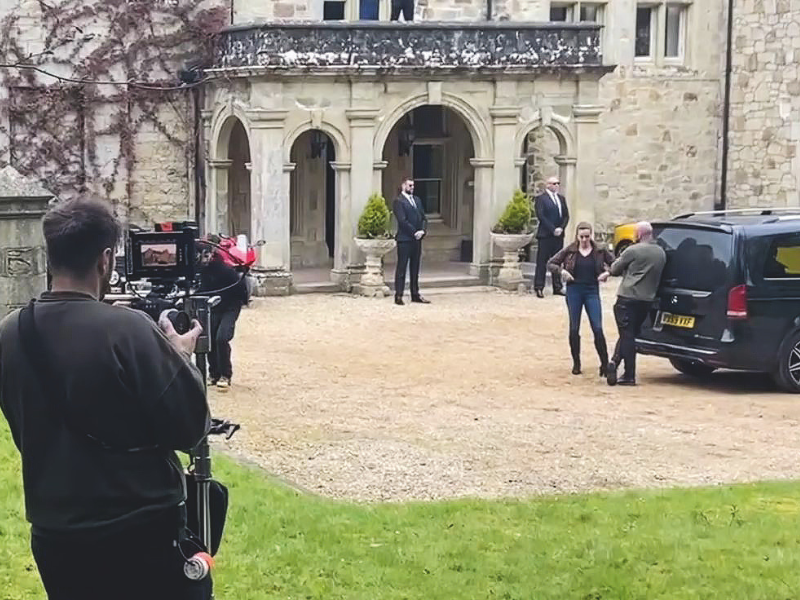 Netflix's Yeh Kaali Kaali Ankhein filming at a historic manor on the Isle of Wight