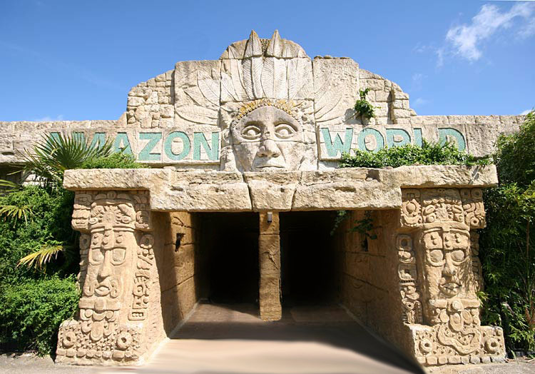 Entrance to Amazon World Zoo Park, Isle of Wight